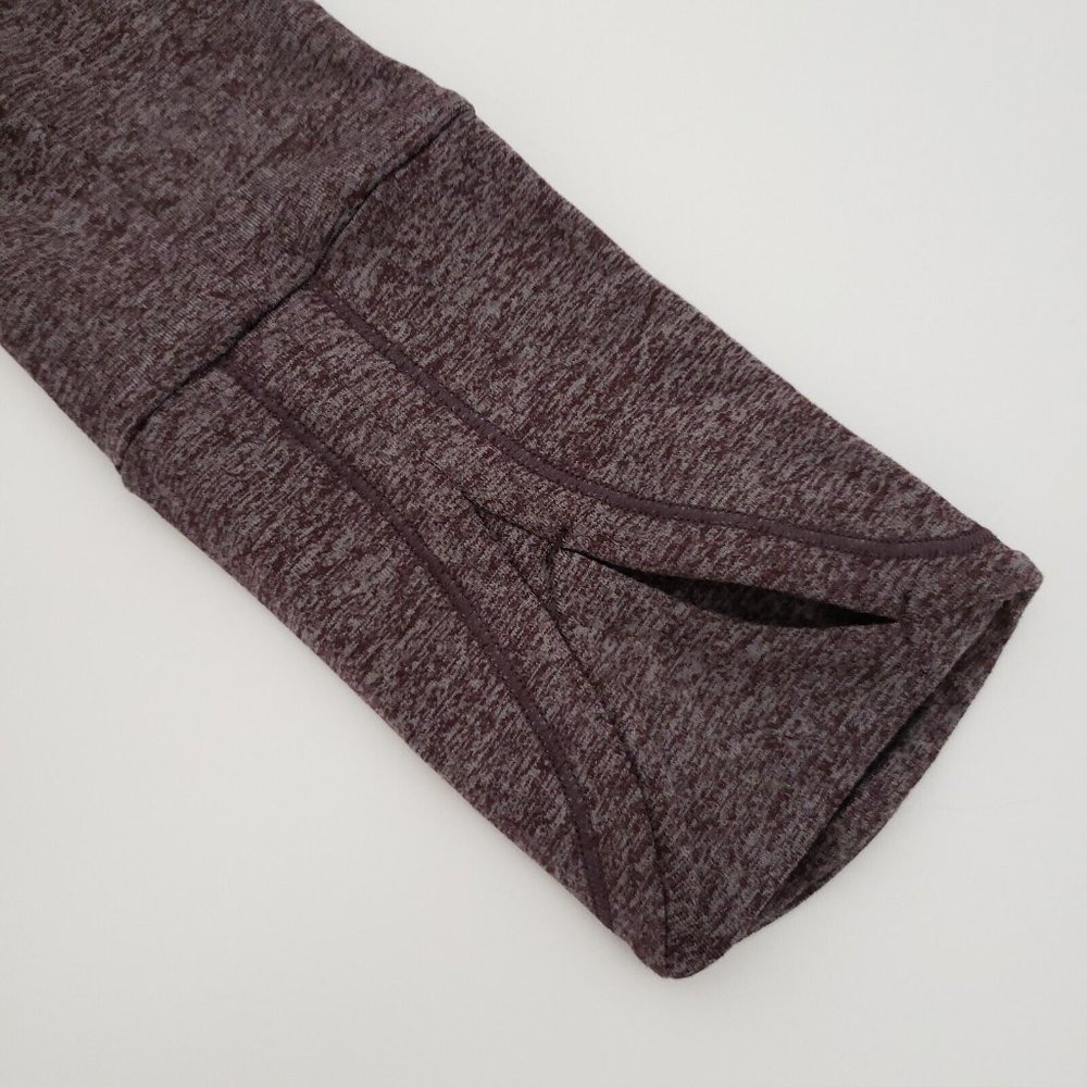 Athleta Uptempo Hoodie Sweatshirt Aubergine Heathered Purple NWT - Picture 12 of 14